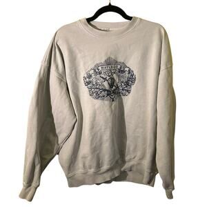 John Galt Brandy Melville Better Day Graphic Crewneck Sweatshirt Cream Oversized